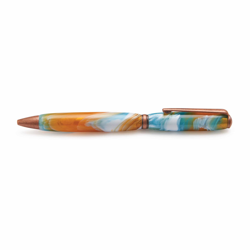 7 mm Slim Style Ballpoint Pen Kit - Finish:Antique Copper